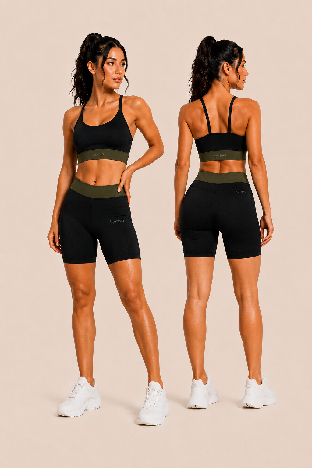 Conjunto Eclipse Biker (top + bermuda)